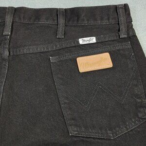 Wrangler VTG Jeans Men's 38x34 Fits 36x33 Black Relaxed Straight Made In USA